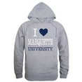 thumbnail image 1 of Marquette University I Love Hoodie, Heather Grey - Small, 1 of 1