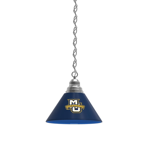 Marquette University Pendant Light with Chrome FIxture