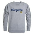 thumbnail image 1 of Marquette University Script Crewneck T-Shirt, Heather Grey - Extra Large, 1 of 1