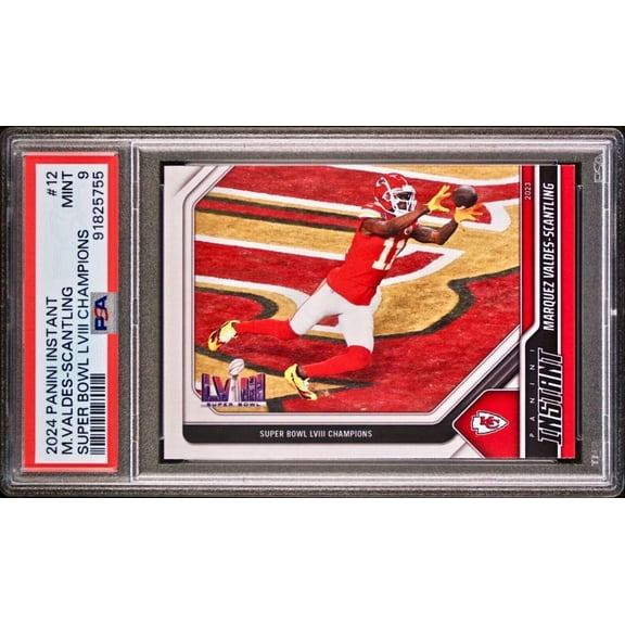 Marquez Valdez-Scantling 2023 Panini NFL Superbowl Champions #12 Card PSA 9 Mint
