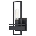 thumbnail image 1 of Marquis 1 Light Matte Black Contemporary Wall Sconce, 1 of 9