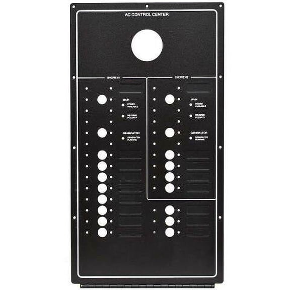Marquis Boat Blank Breaker Panel 5766692 | AC Control Center Black Aluminum