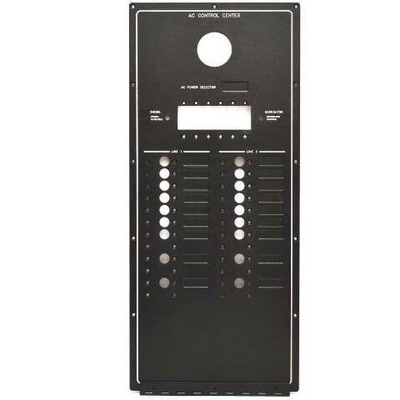 Marquis Boat Blank Breaker Panel | AC Control Center Black Aluminum