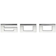 Marquis Boat Emblem Decal Sticker | Raised 600 Silver