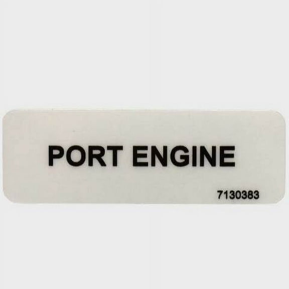 Marquis Boat Label Decal 7130383 | Port Engine Clear Sticker
