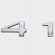 Marquis Boat Raised Decal 8150636 | 41 Silver 4 1/4 x 1 1/4 Inch