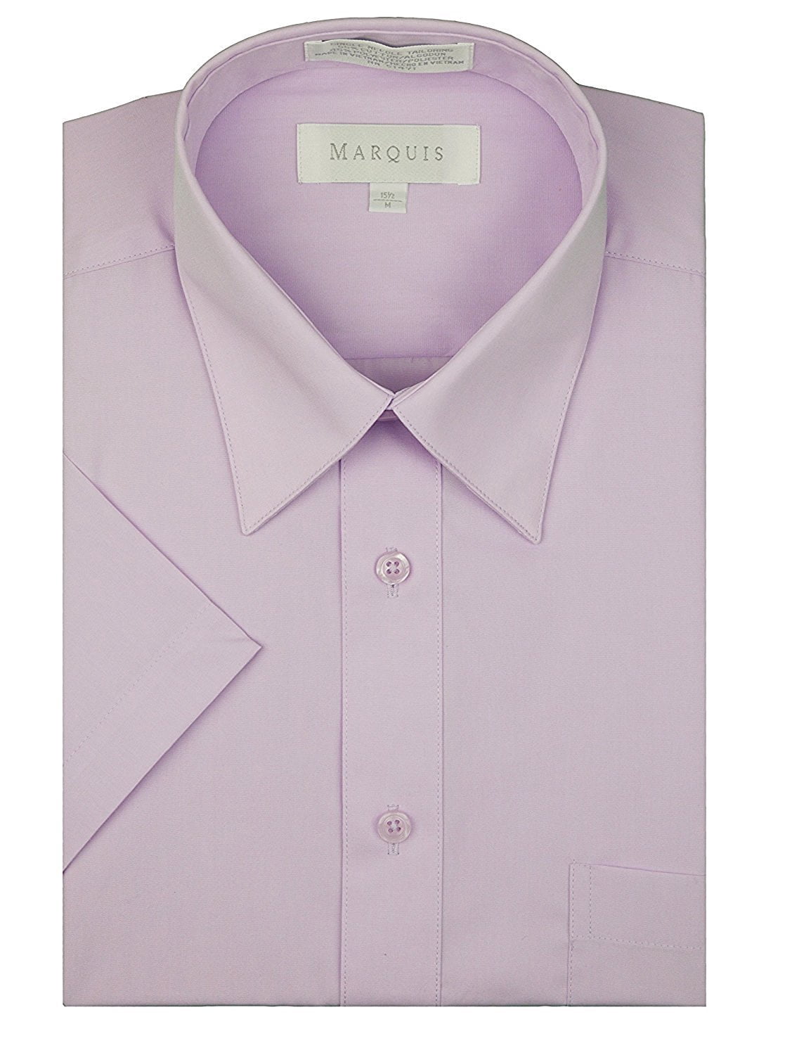Marquis Men's Light Blue Long Sleeve Regular Fit Big & Tall Size Dress Shirt 19 5 38 39
