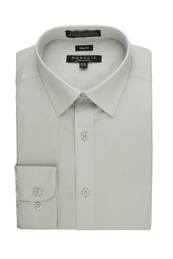 Mens Dress Shirt Slim Fit Long Sleeve Solid Dress Shirt Quality Dress Shirt for Men