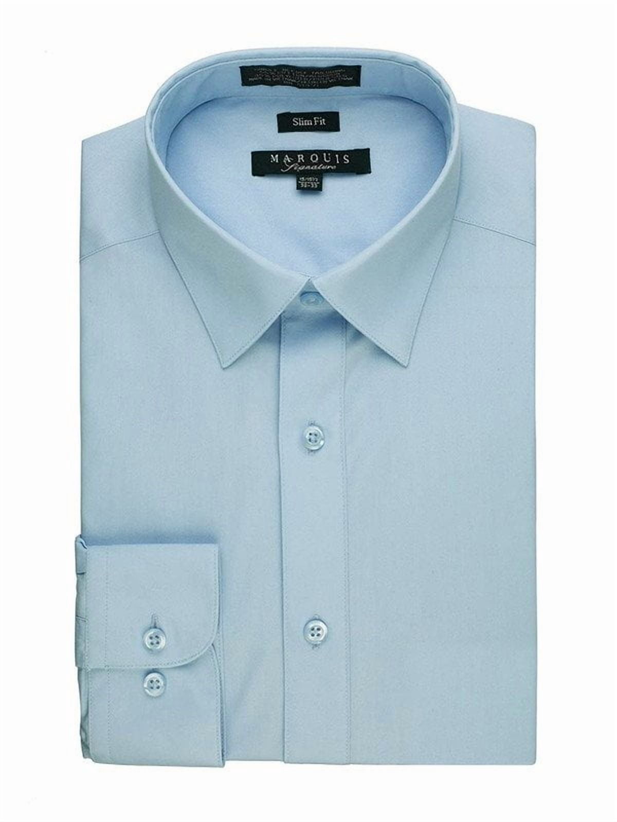 marquis signature slim fit dress shirt Amazon.com: Marquis Men's Basic Slim Fit Dress Shirt 14.5 Neck / 32-33  Sleeve Black : Clothing, Shoes & Jewelry