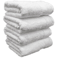 thumbnail image 1 of Marquis Mills Solid Print Cotton Hand Towels, White (4 Count), 1 of 9