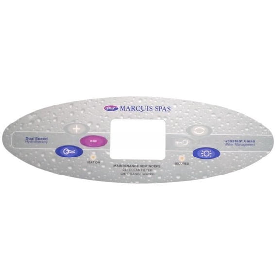 Marquis Spas 650-0520 Topside Control Panel with Overlay