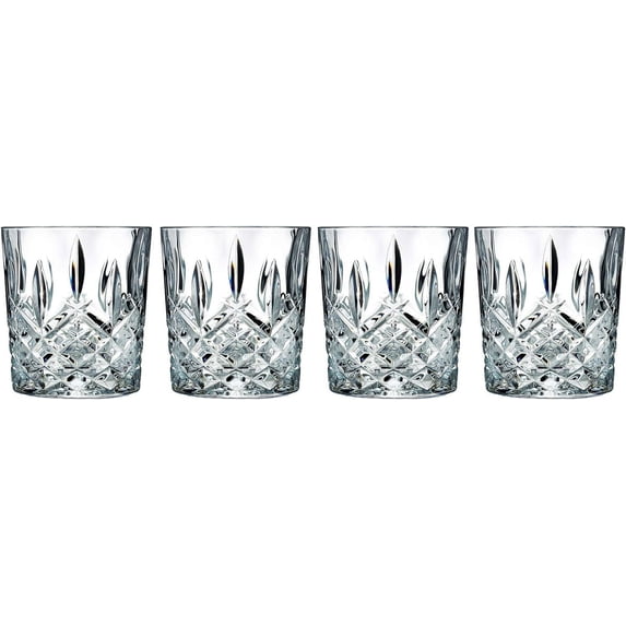 Marquis by Waterford Markham Crystalline Whiskey Glasses, Set of 4, Clear, Crystal