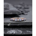 thumbnail image 1 of Marquise Alexandrite Wedding Band, 14K Rose Gold Engagement Band, Straight Matching Band, Promise Ring, Engagement Ring Gift for Women, 1 of 5