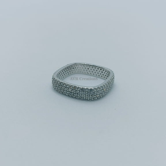 Marquise Amethyst Band Ring, Women's Diamond Wedding Band, Family Birthstone Gemstone Ring