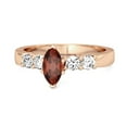 thumbnail image 1 of Marquise Cut 0.10 Ctw Garnet Gemstone Princess Ariana Wishbone Women Valentines Day Gifts Ring, 1 of 3