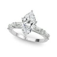 thumbnail image 1 of Marquise Cut Solitaire With Accents Engagement Ring 10K Rose Gold, 1 of 2