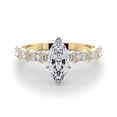 thumbnail image 1 of Marquise Cut Solitaire With Accents Engagement Ring 18K Yellow Gold, 1 of 3