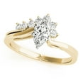 thumbnail image 1 of Marquise Cut Unique Engagement Ring 14K Yellow Gold, 1 of 2