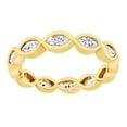thumbnail image 1 of AFFY Marquise Cut White Natural Diamond Eternity Band Ring In 14K Solid Yellow Gold (0.5 Ct), Size-13, 1 of 1