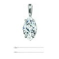 thumbnail image 1 of Marquise Diamond Solitaire Pendant Necklace 14k White Gold (1.02 Ct,E Color,SI2 Clarity) IGI Certified, 1 of 6