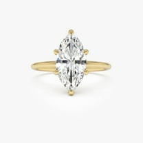 Marquise Engagement Ring 1 Ct - D-VS1 Quality Certified Moissanite Ring with 925 Sterling Hallmark