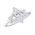 thumbnail image 1 of Rosec Jewels Marquise Moissanite Engagement Ring for Women (1 Ct, 5x10 mm, D-VS1 Grade), 10K White Gold, US 8.00, 1 of 8