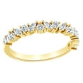 thumbnail image 1 of AFFY Marquise & Natural Diamond Engagement Wedding Band Ring In 14K Solid Yellow Gold (0.5 Ct), Size-6, 1 of 1