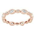 thumbnail image 1 of AFFY Marquise & Natural Diamond Eternity Band Ring In 14K Solid Rose Gold (0.5 Ct), Size-11.5, 1 of 1