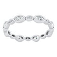 thumbnail image 1 of AFFY Marquise & Natural Diamond Eternity Band Ring In 14K Solid White Gold (0.5 Ct), Size-10.5, 1 of 1