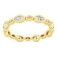 thumbnail image 1 of AFFY Marquise & Natural Diamond Eternity Band Ring In 14K Solid Yellow Gold (0.5 Ct), Size-6, 1 of 1