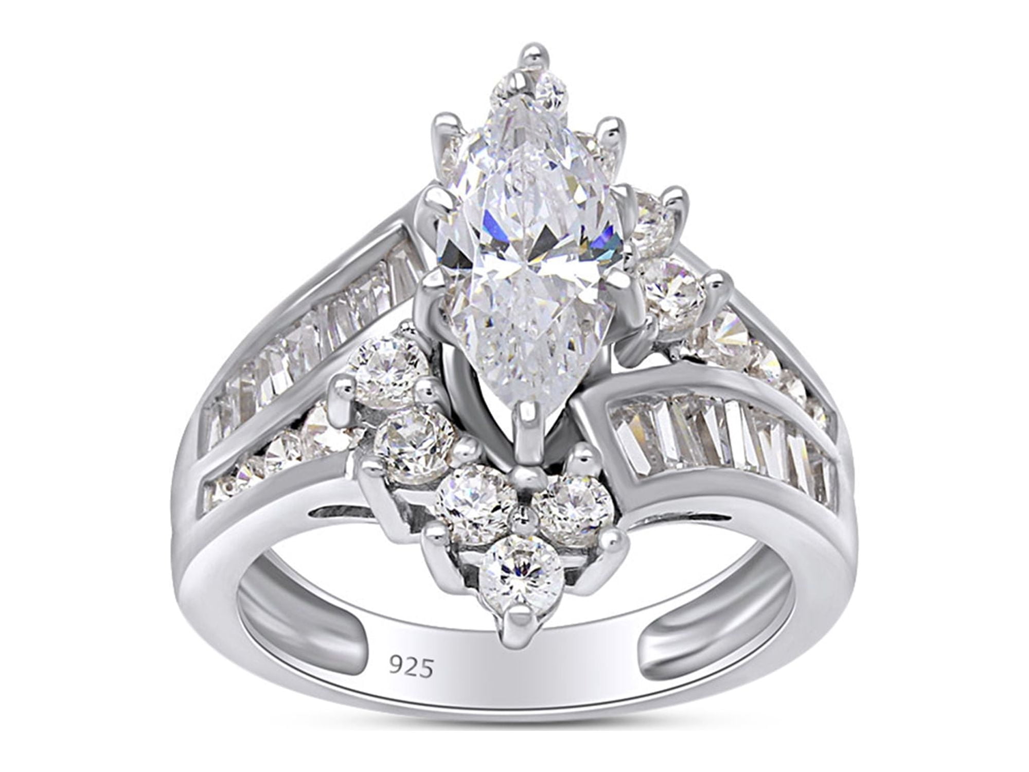 Gem Stone King 925 Sterling Silver Black Onyx Engagement