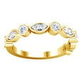 thumbnail image 1 of AFFY Marquise & Round Shape White Diamond Engagement Ring 14K Solid Yellow Gold (0.5 Cttw), 1 of 1