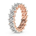 thumbnail image 1 of Marquise Shape Lab Grown Diamond Milani Eternity Ring For Women | 3 Carat IGI Certified 14K Rose Gold | FG-VS Quality Friendly Diamonds Eternity Ring Size 8.5, 1 of 5