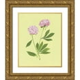 thumbnail image 1 of Marr, Laura 15x18 Gold Ornate Wood Framed with Double Matting Museum Art Print Titled - Peonies in Yellow II, 1 of 4