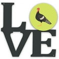 thumbnail image 1 of Marragansett Turkey Green Metal Wall Artwork LOVE, 1 of 2