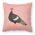 thumbnail image 1 of Marragansett Turkey Pink Check Fabric Decorative Pillow, 1 of 4