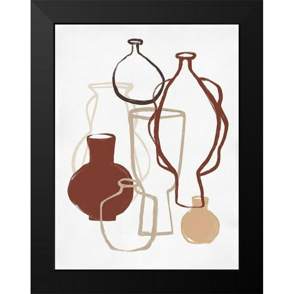 Marrakech 19x24 Black Modern Framed Museum Art Print Titled - Open Air Market III