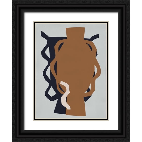 Marrakech 19x24 Black Ornate Wood Framed with Double Matting Museum Art Print Titled - Zwina