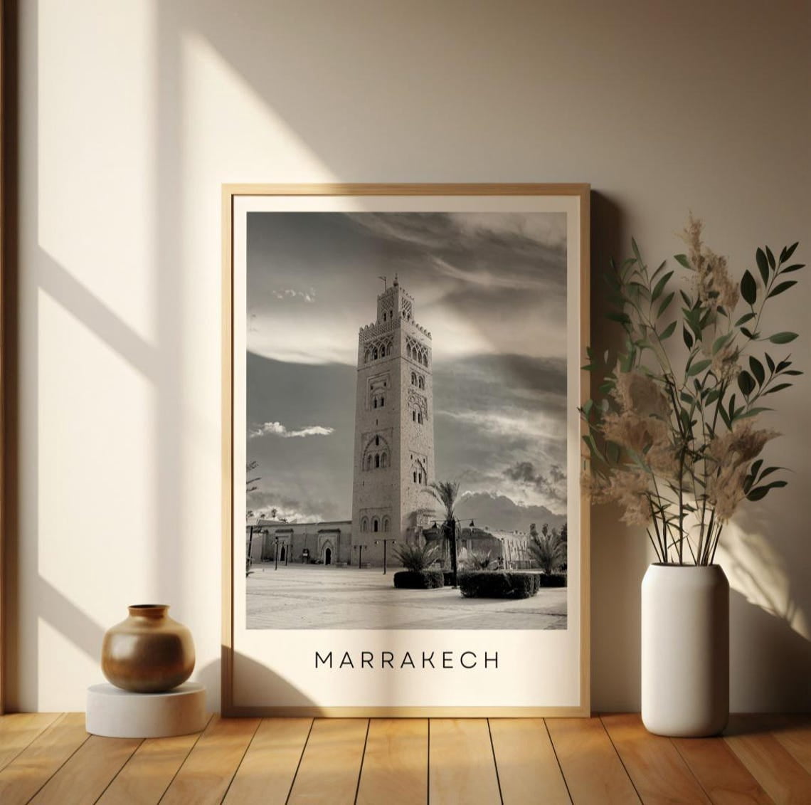 Mosque Clothes Marrakech Koutoubia Mosque Wall Art Print, Morocco Travel Decor ...