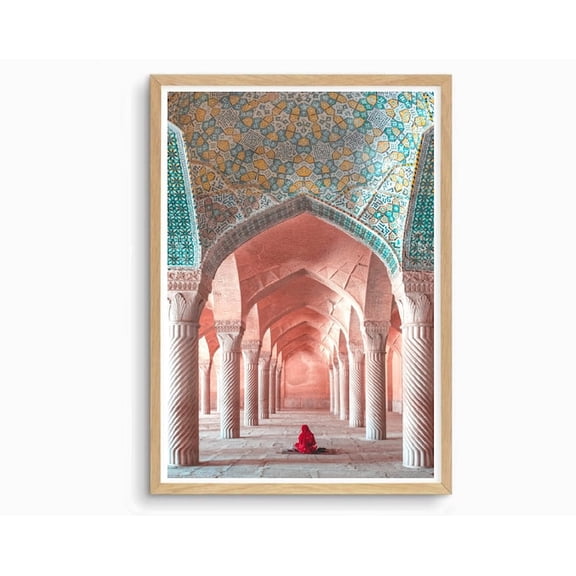 Marrakech Moroccan Architecture Wall Art Print, Unframed Paper Poster 8x10in