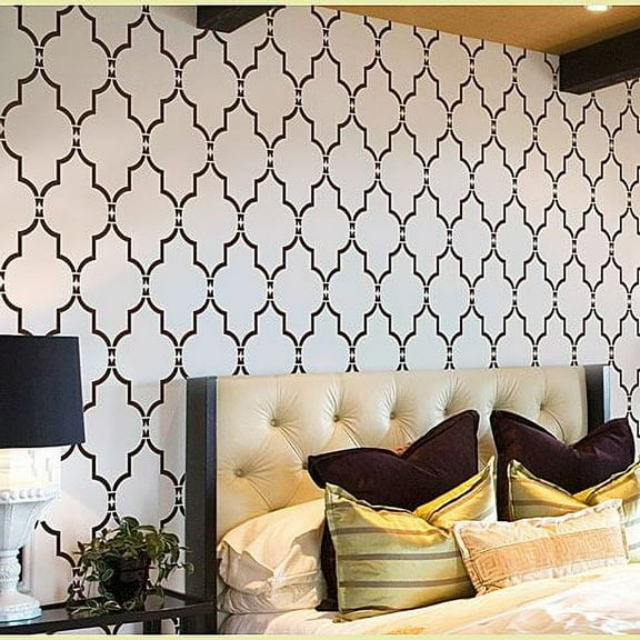 Marrakech Trellis Allover Wall Stencil