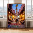 Marrakech Wall Art Print, Street Market, Vibrant Rugs And Lanterns ...