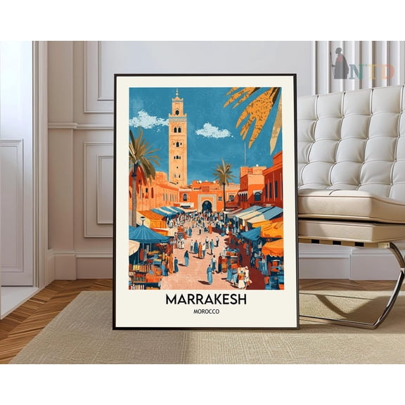 Marrakesh Medina Morocco Poster Unframed Paper Print