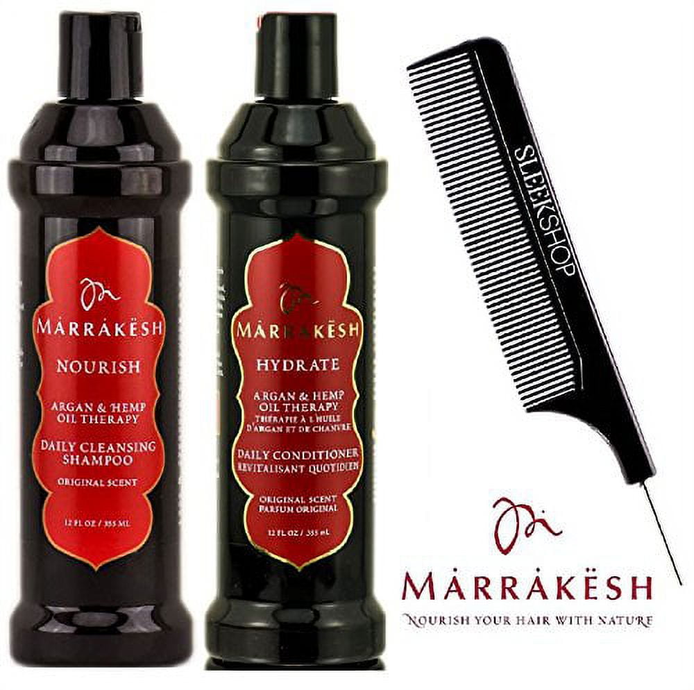 Marrakesh Oil Nourish Daily Cleansing Shampoo – 355 Ml, Mit Argan- Und Hanfsamenöl, Sulfatfrei, Für Alle Haartypen