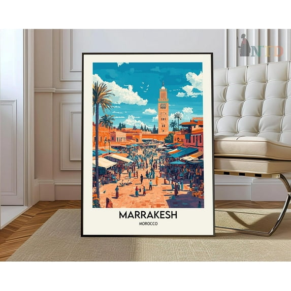 Marrakesh Print, Marrakesh Wall Art, Marrakesh Poster, Marrakesh Photo, Marrakesh Poster Print, Marrakesh Travel Poster, Marrakesh Morocco Wall Art, Modern Wall Decor, 12x18 UNFRAMED