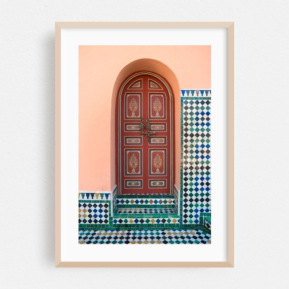 Marrakesh Safi Morocco Architecture Pattern Geometric Fine Mediterranean Poster Unframed Paper Print