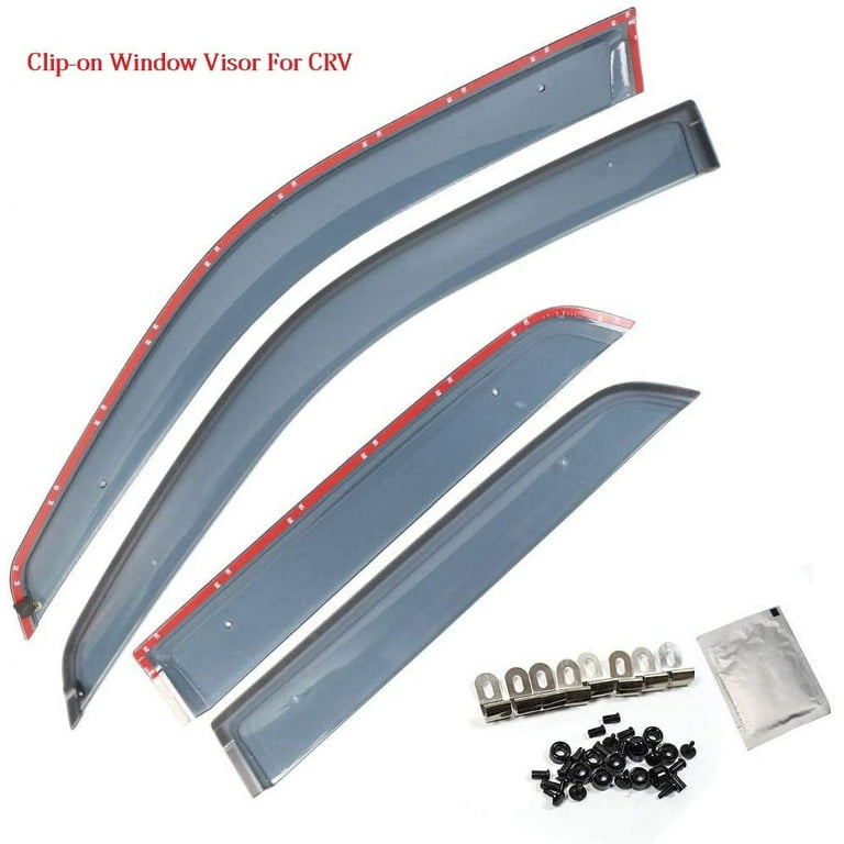 Marretoo Car Rain Guards for Honda CRV 2002 2006 4pcs Clip on
