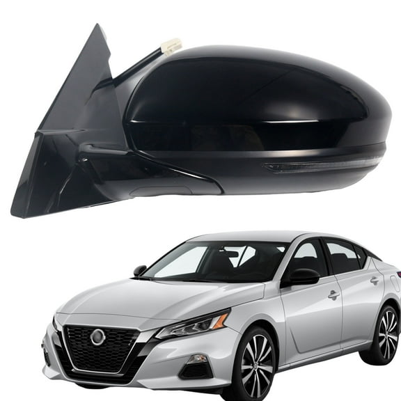 Marretoo Left Driver Side Mirror for 2019-2023 Nissan Altima, Black
