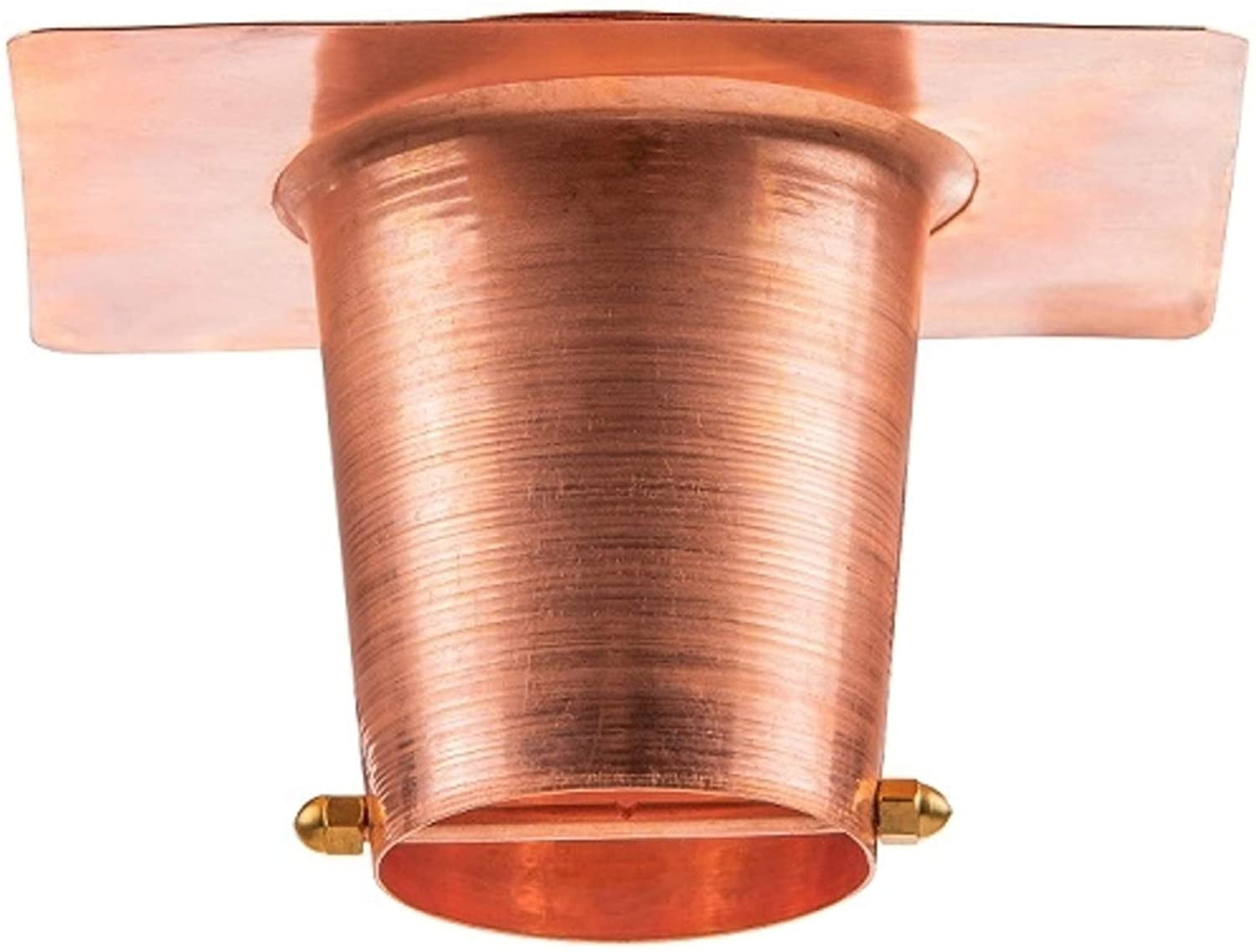 Marrgon Copper Rain Chain Gutter Adapter with Patina Finish
