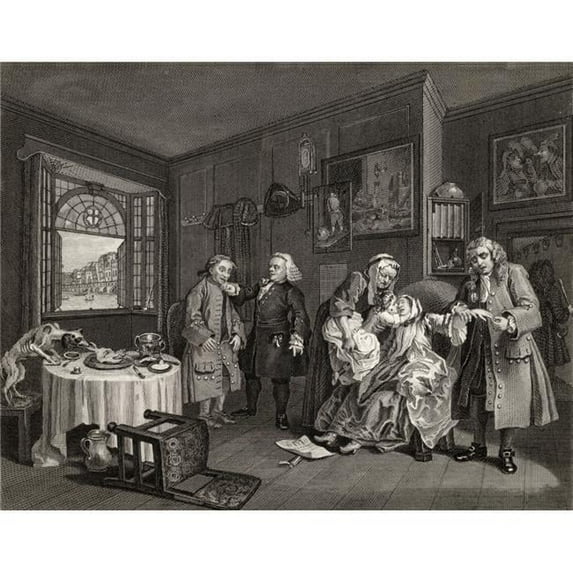Marriage A La Mode Death of the Countess From the Original by Hogarth From the Poster Print, 32 x 24
